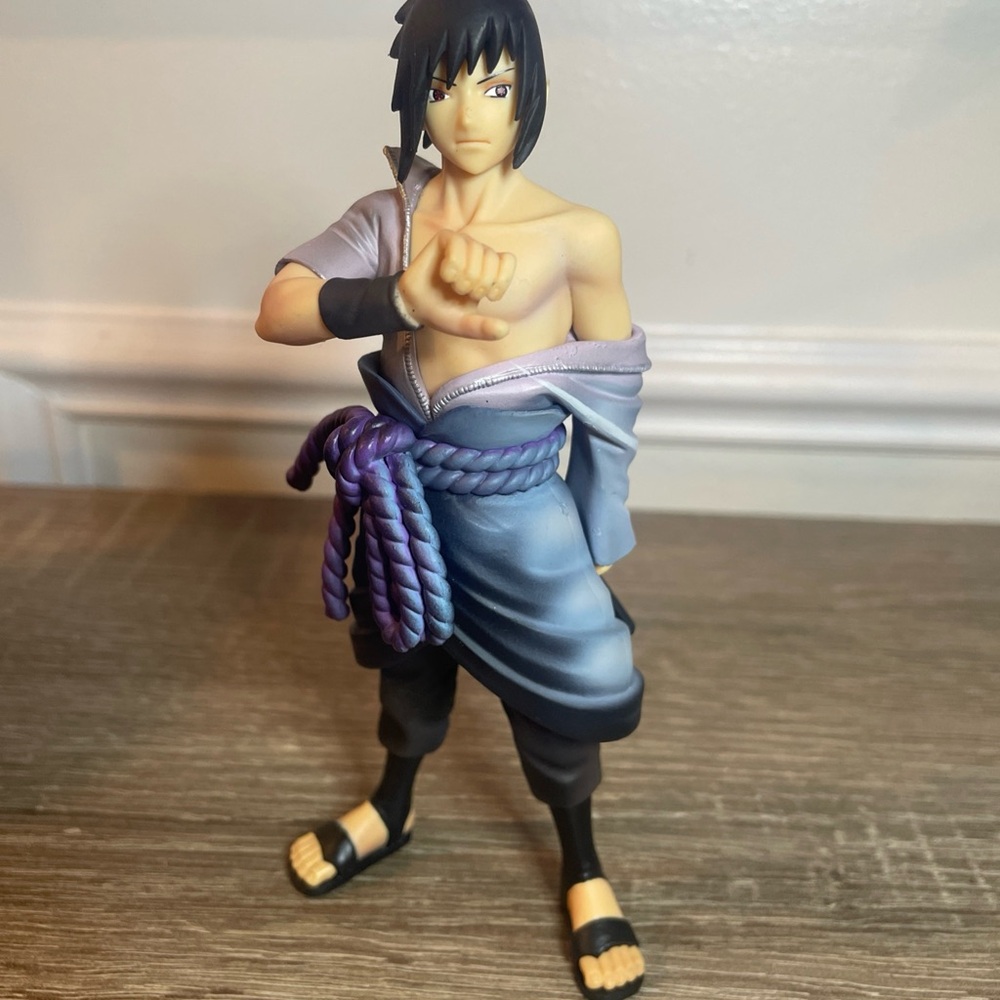 Anime Naruto Shippuden Uchiha Sasuke Chidori 6" Action Figure no sword..(#18)